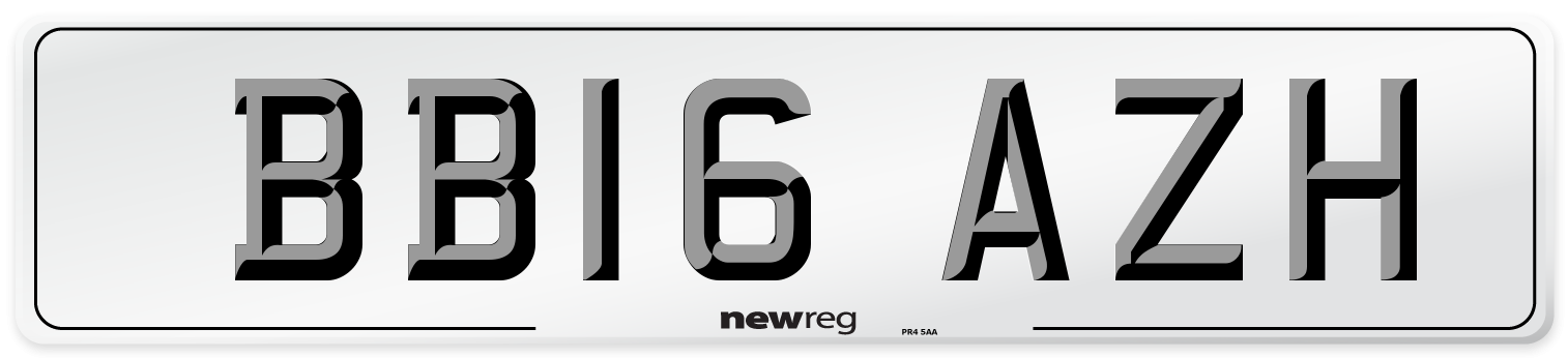 BB16 AZH Number Plate from New Reg
